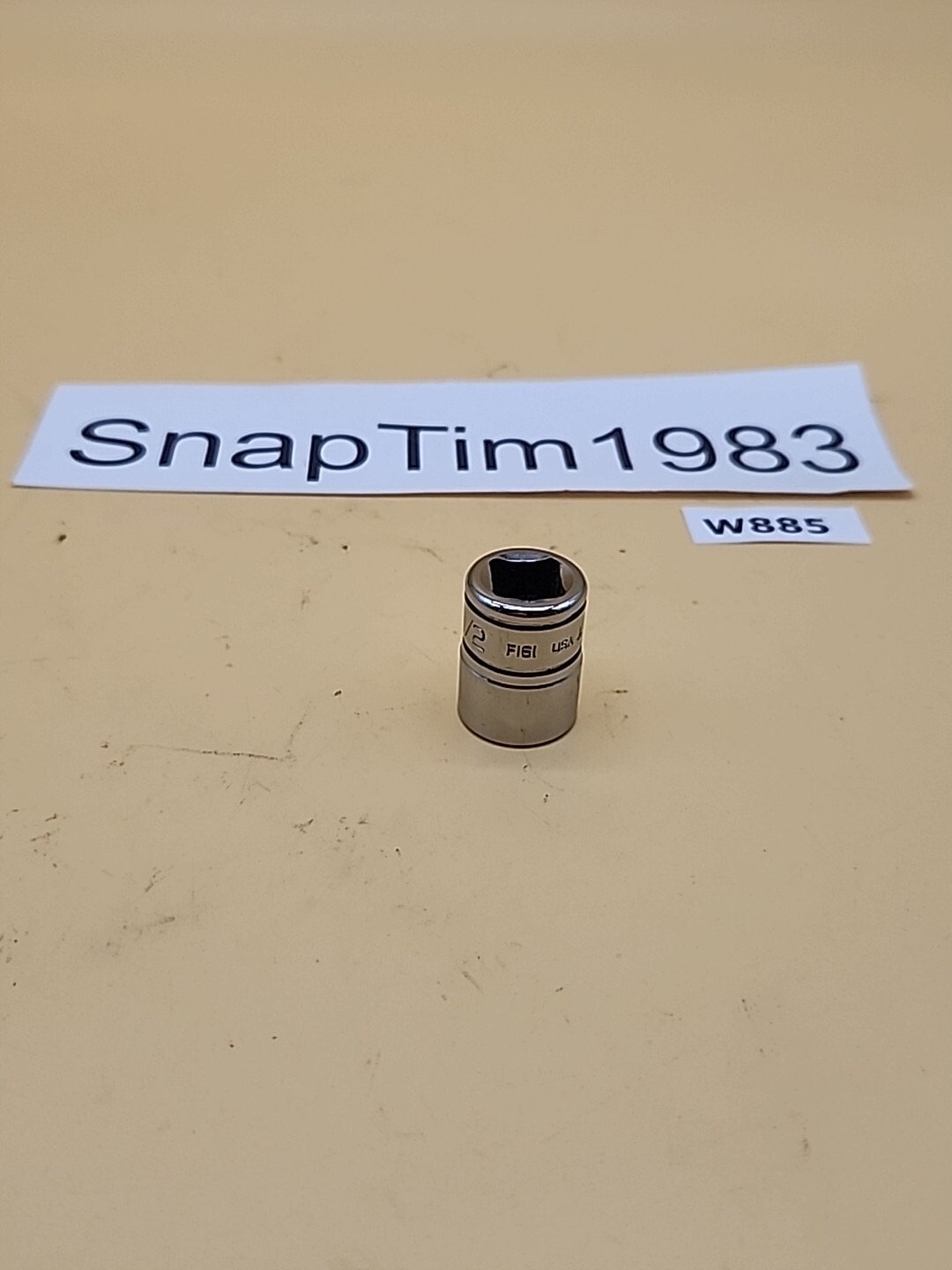 Snap-on Tools F161 1/2 In SAE 3/8” Drive 12 Point Socket USA
