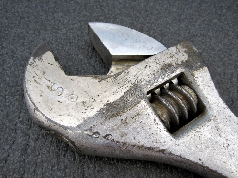Vintage Crescent 15″ Adjustable Wrench Crestoloy Made in USA