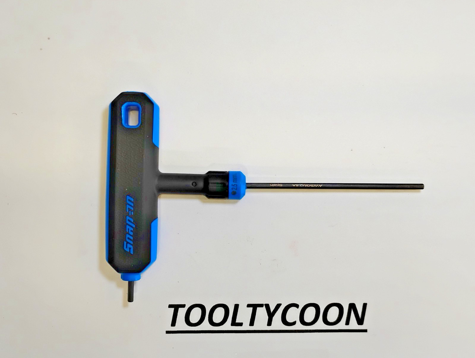 Snap-on Tools NEW 2.5mm METRIC Soft Grip T-Shaped Combo Hex Wrench AWSGM2.5A