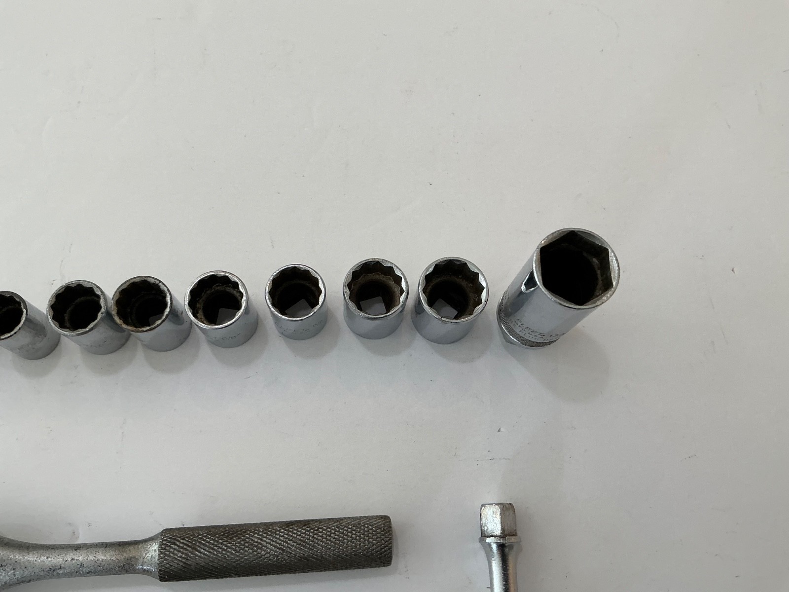 Asst Fleet tools 14 pc rathcet, extension, 11 sockets, wrench USA all for $25