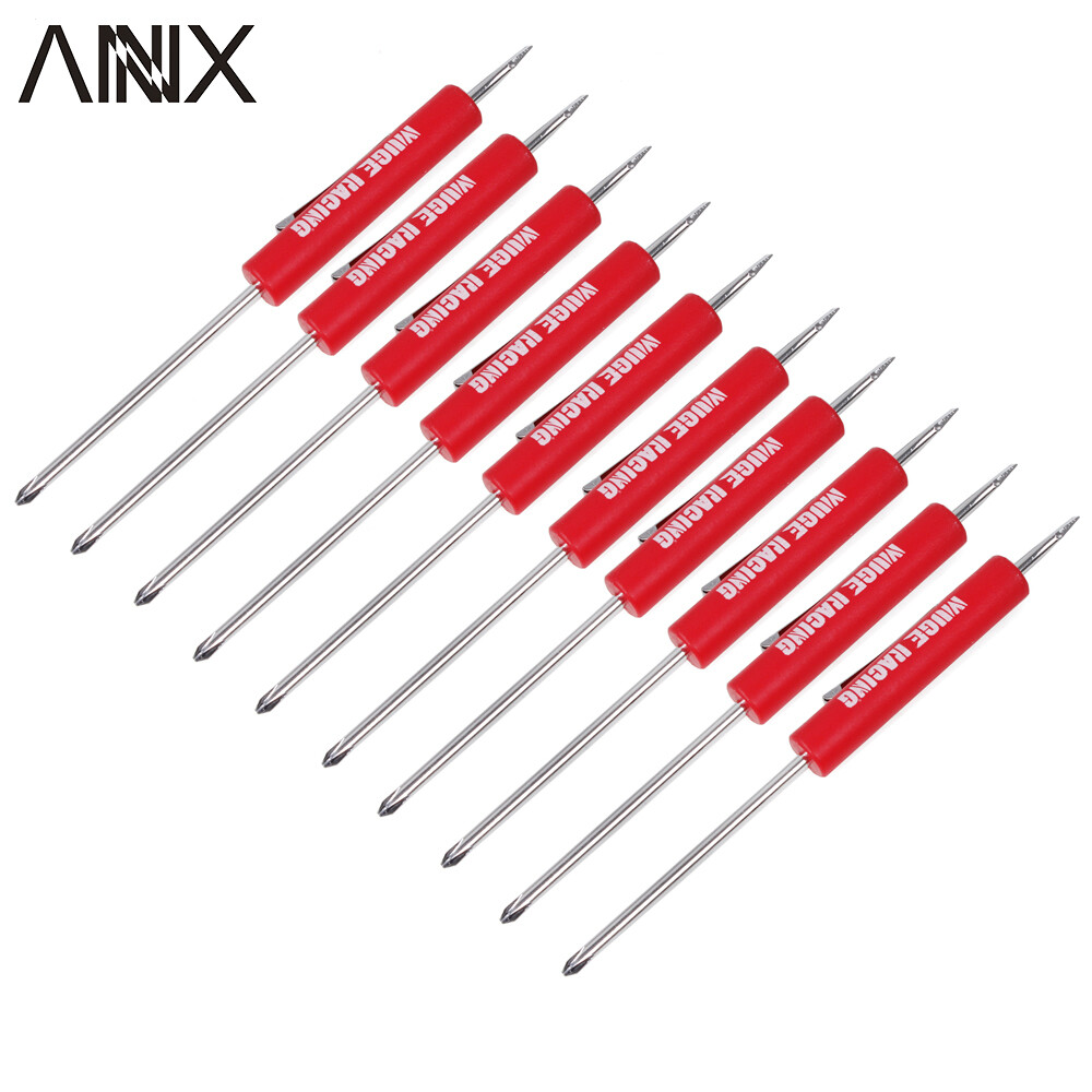 10PCS Mini Pocket Screwdriver Flat Tip w/ Magnet and Clip Phillips Slotted Flat