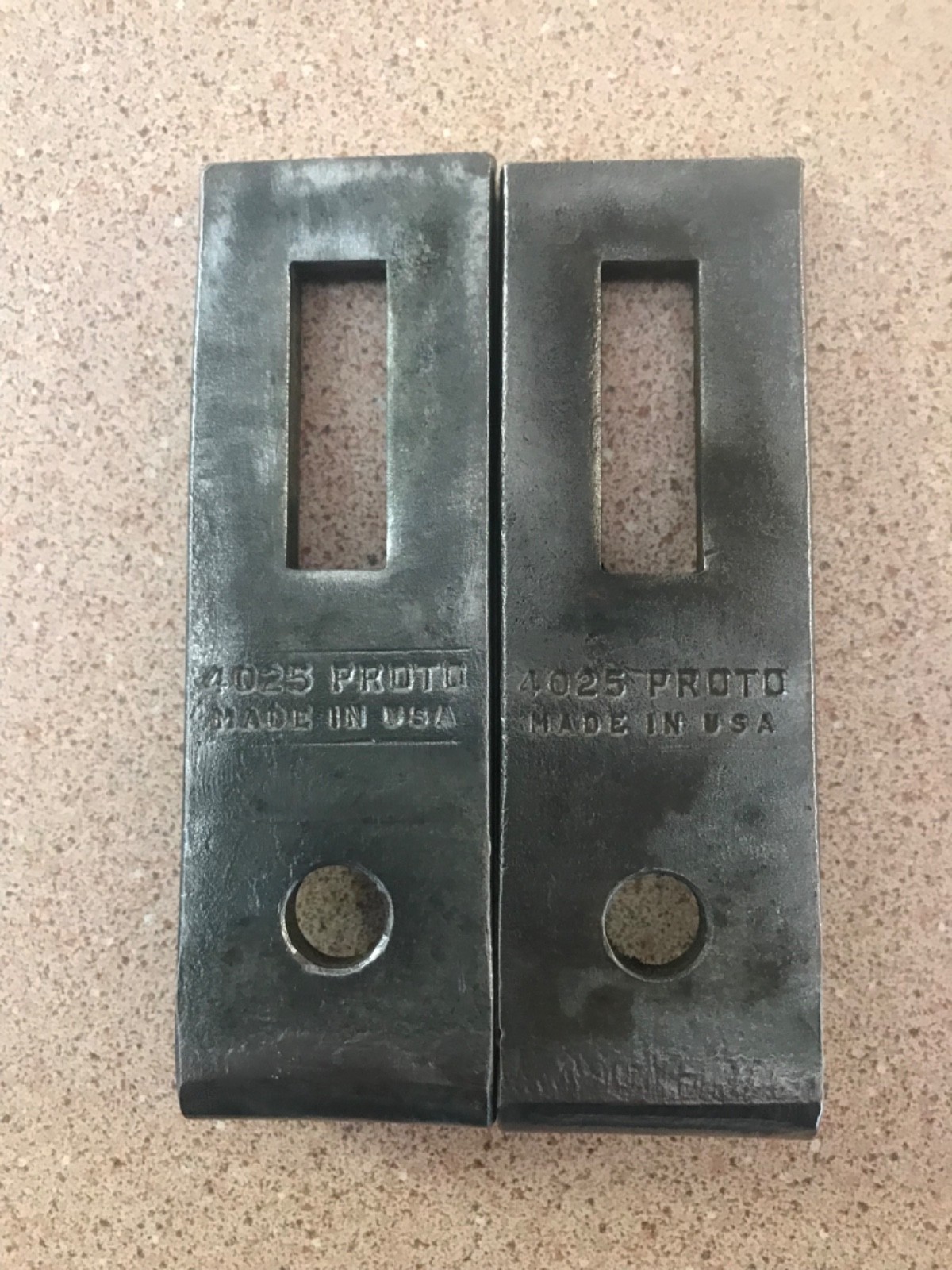 Pair Of PROTO 4025 Puller Jaw Leg 4″ X 1-1/4″ X 7/32″ Made In USA