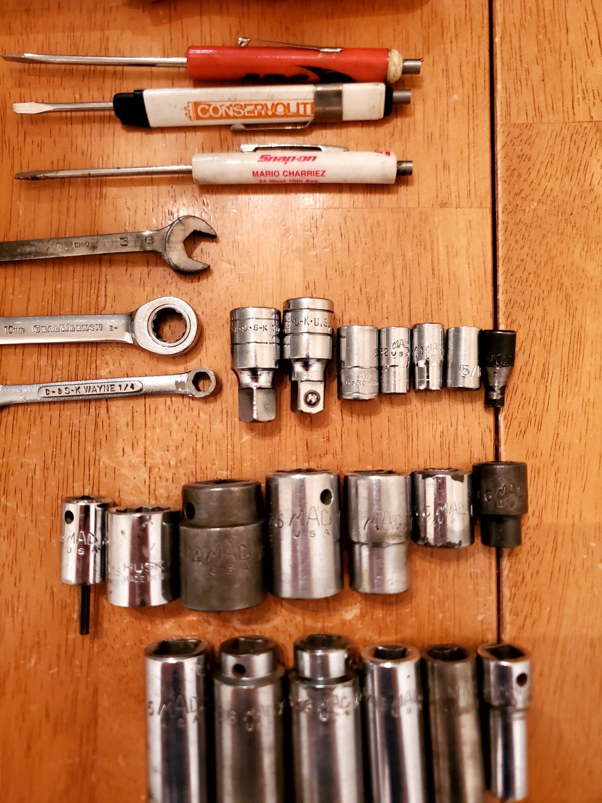 Mac S.K Gear Wrench Other Misc Brand Mixed Sockets Wrenchs Screw Drivers 27PC