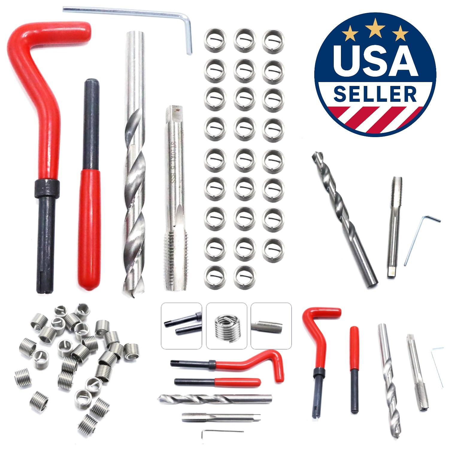 Durable 30-Piece M10 Thread Insert Kit – Essential for Automotive Repairs
