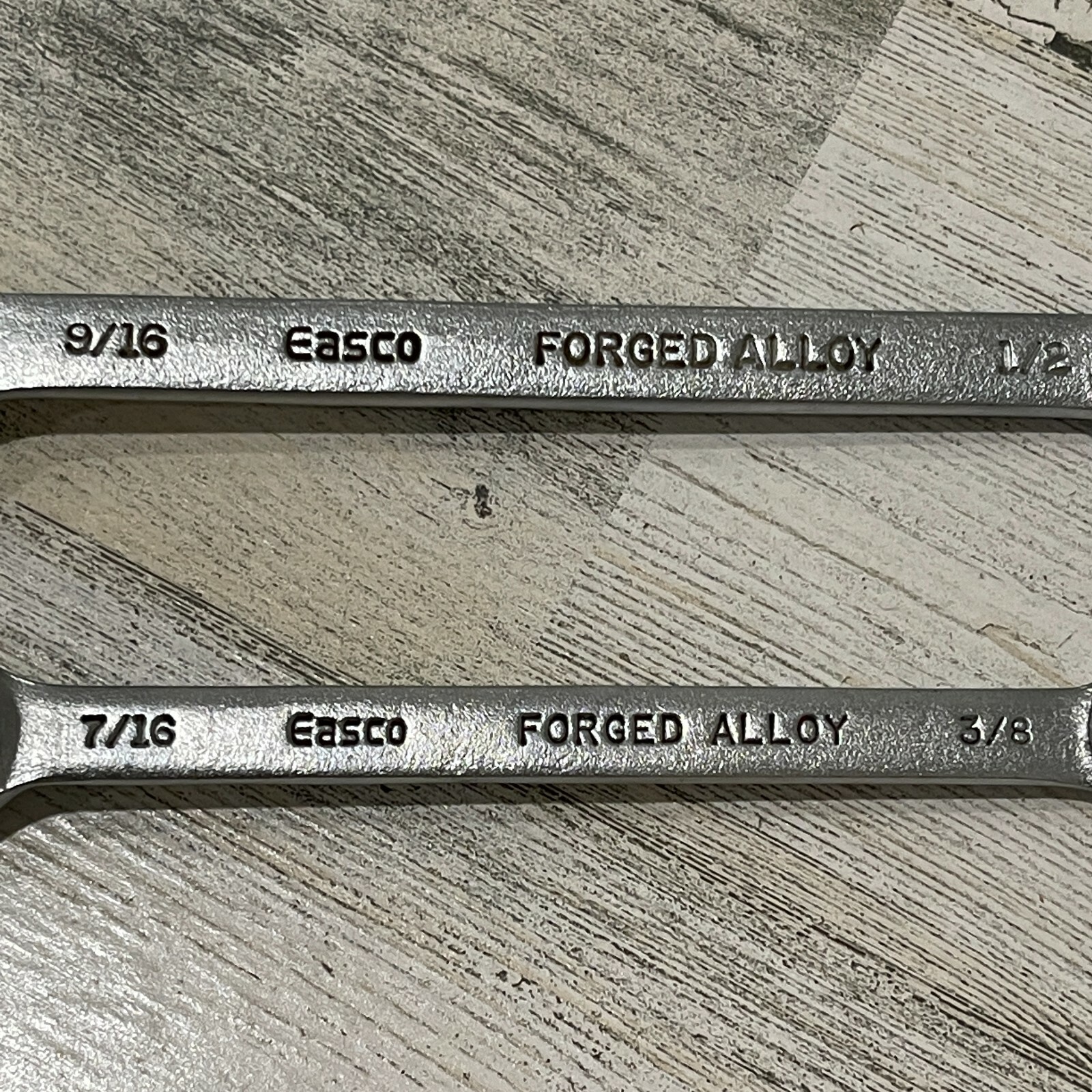 EASCO USA FLARE NUT LINE WRENCH TOOL 3/8 x 7/16 & 1/2 x 9/16 SET 60118 60114 NOS