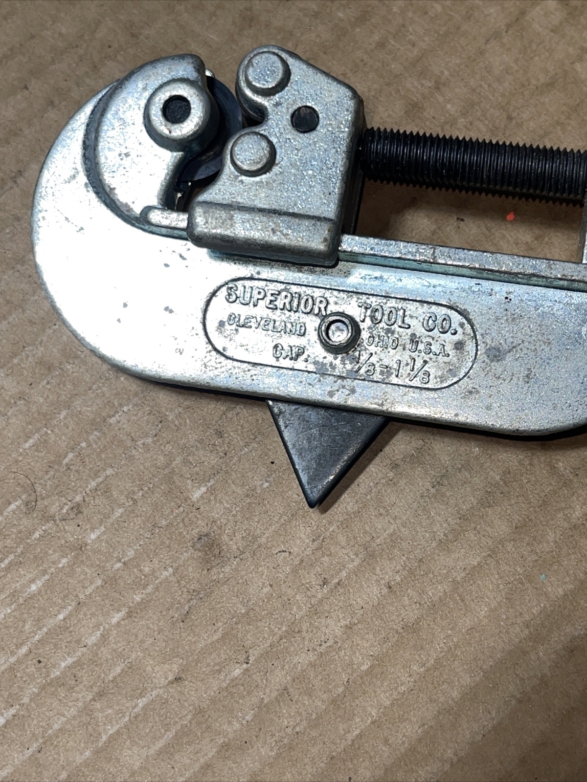 Vintage Superior USA 1/8 In – 1-1/8 In Capacity Pipe Tube Cutter No 350