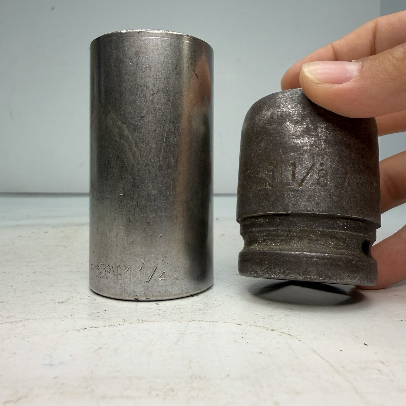 Armstrong USA Socket Lot 3/4″ Drive 1-1/8″ 6-636 & 1/2″ Drive 1-1/4″ 12-340