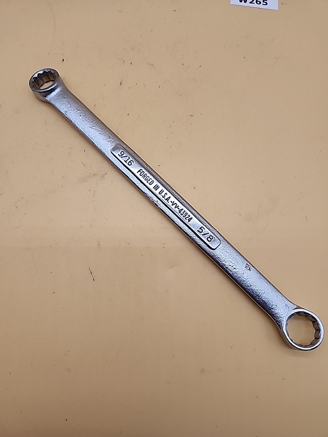 Craftsman Vintage NEW Vv-43924 9/16in. x 5/8in. Double Box End Wrench USA
