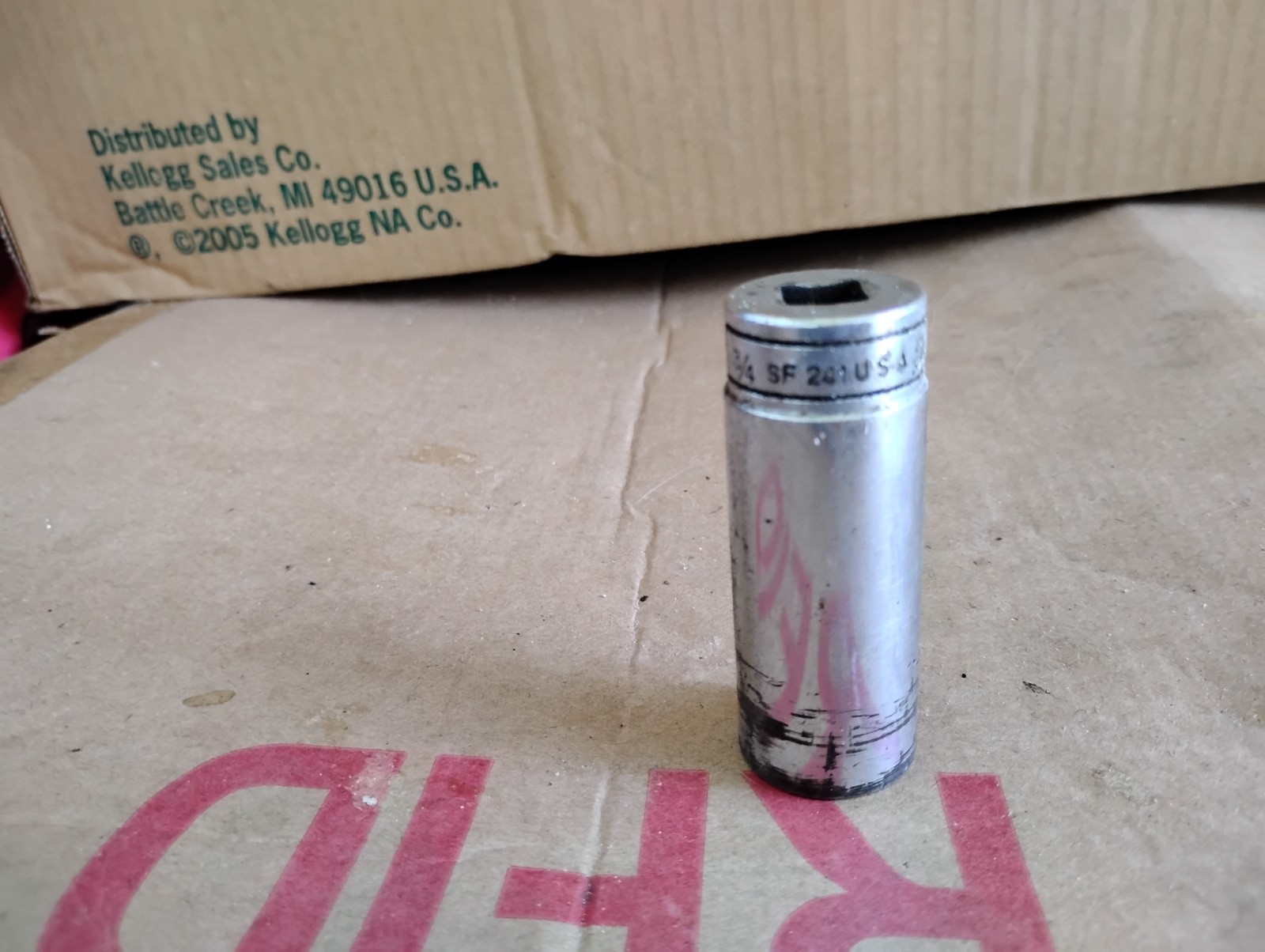 Snap-On SF241 3/4″ Deep Socket 12 Point 3/8″ Drive USA Vintage Pre-Owned