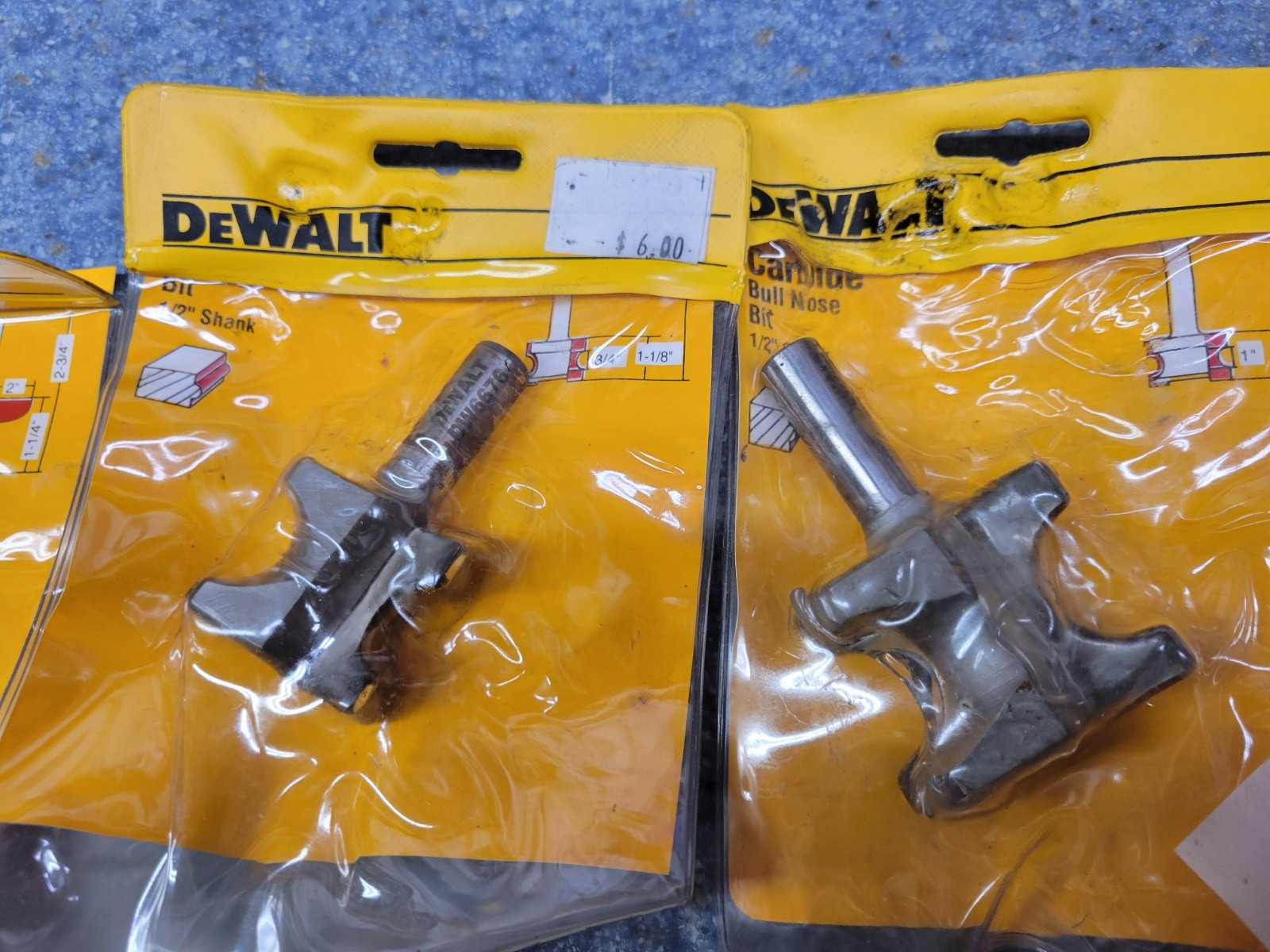 Dewalt USA NOS 22-Piece 3/8″ and 1/2″ Shank High Quality Carbide Router Bit Lot