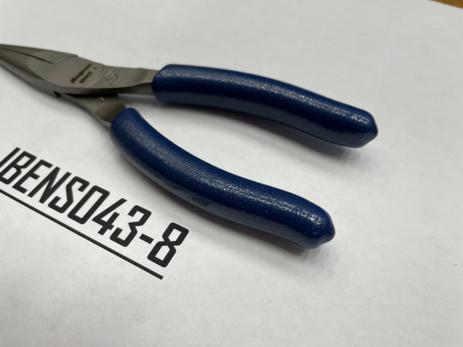 Snap-on Tools USA NEW POWER BLUE 6″ Soft Grip Needle Nose Pliers 95ACFMB