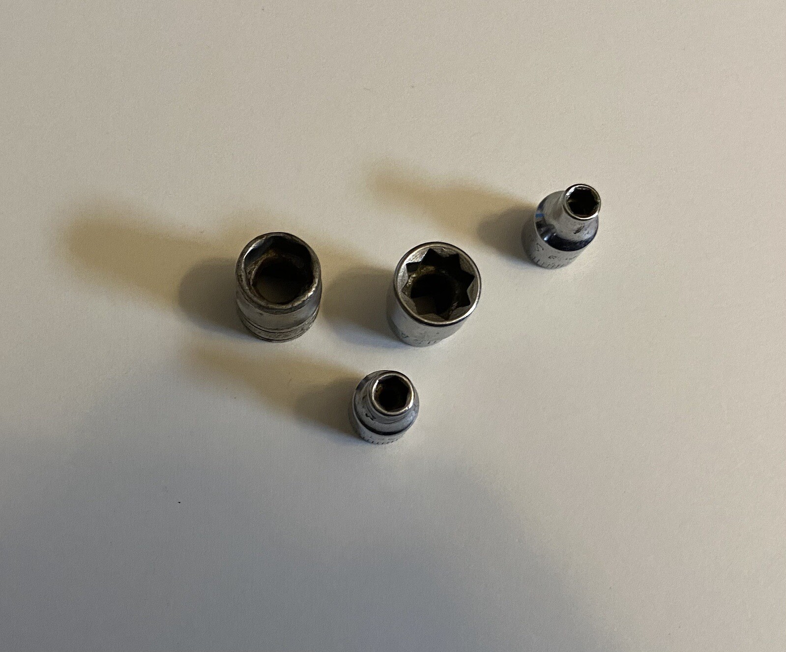 Snap On Socket 1/4″ 1/2” Drive 7/16” 3/8” 3/16” 7/32” Lot Of 4