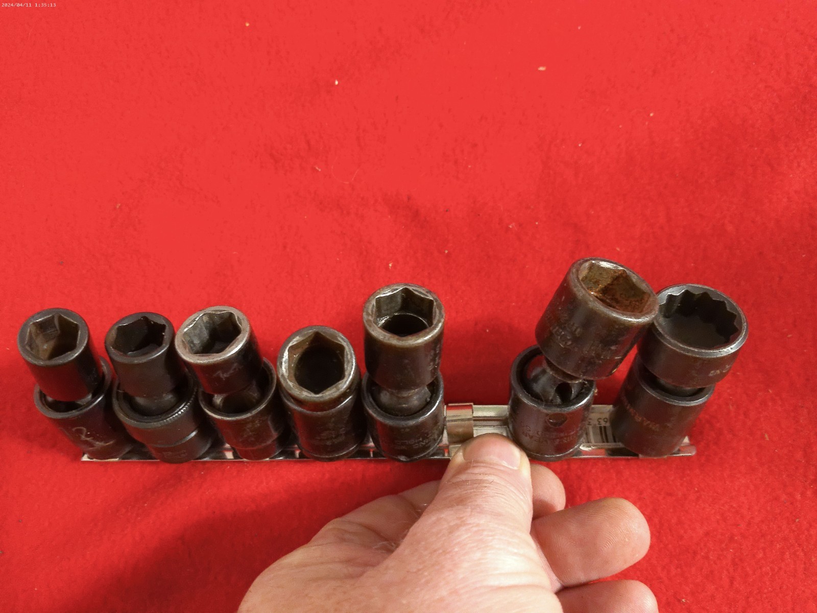 Grey Pneumatic 7 Piece 3/8″ Drive Universal Swivel Metric Impact Socket Set 6PT