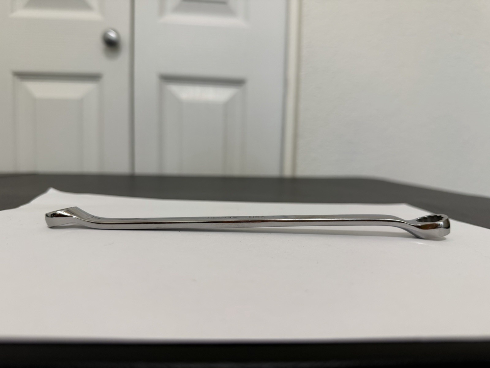 Snap-on Tools 3/8 x 7/16″ Offset Double Box End Wrench XB1214A USA