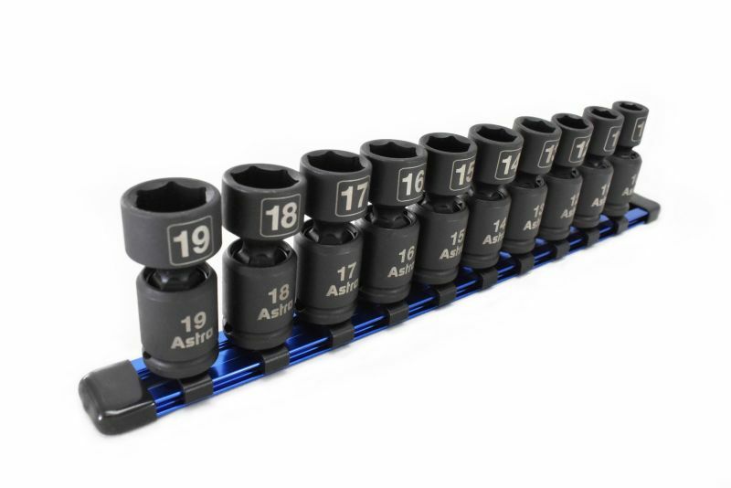 Astro Pneumatic 78344 10pc 3/8″ Dr. Metric Nano Pinless Universal Socket Set