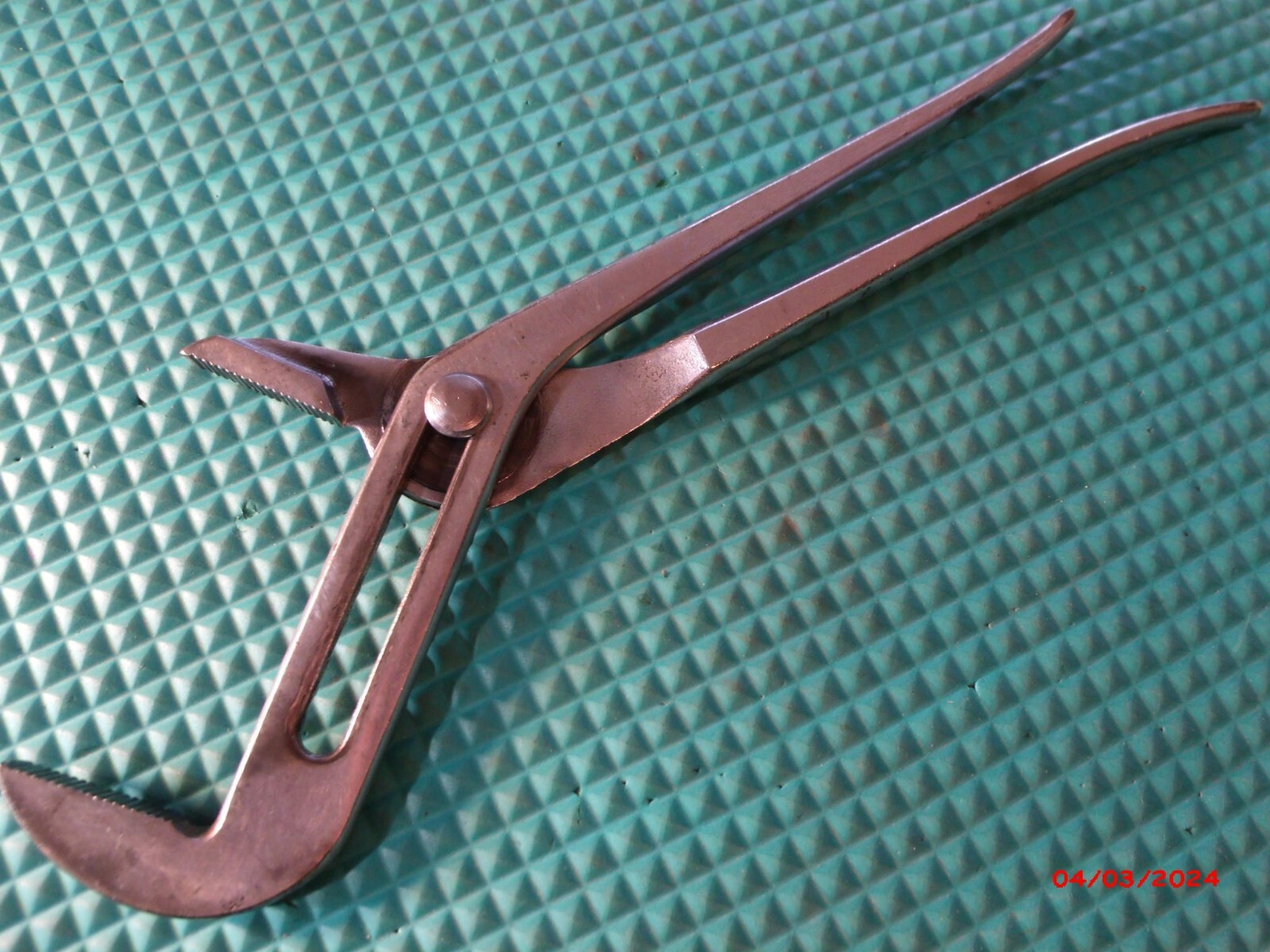 VINTAGE «DIAMALLOY» U.S.A. GROOVE-JOINT #HL116 ADJUSTABLE PLIERS(11 POSITIONS)