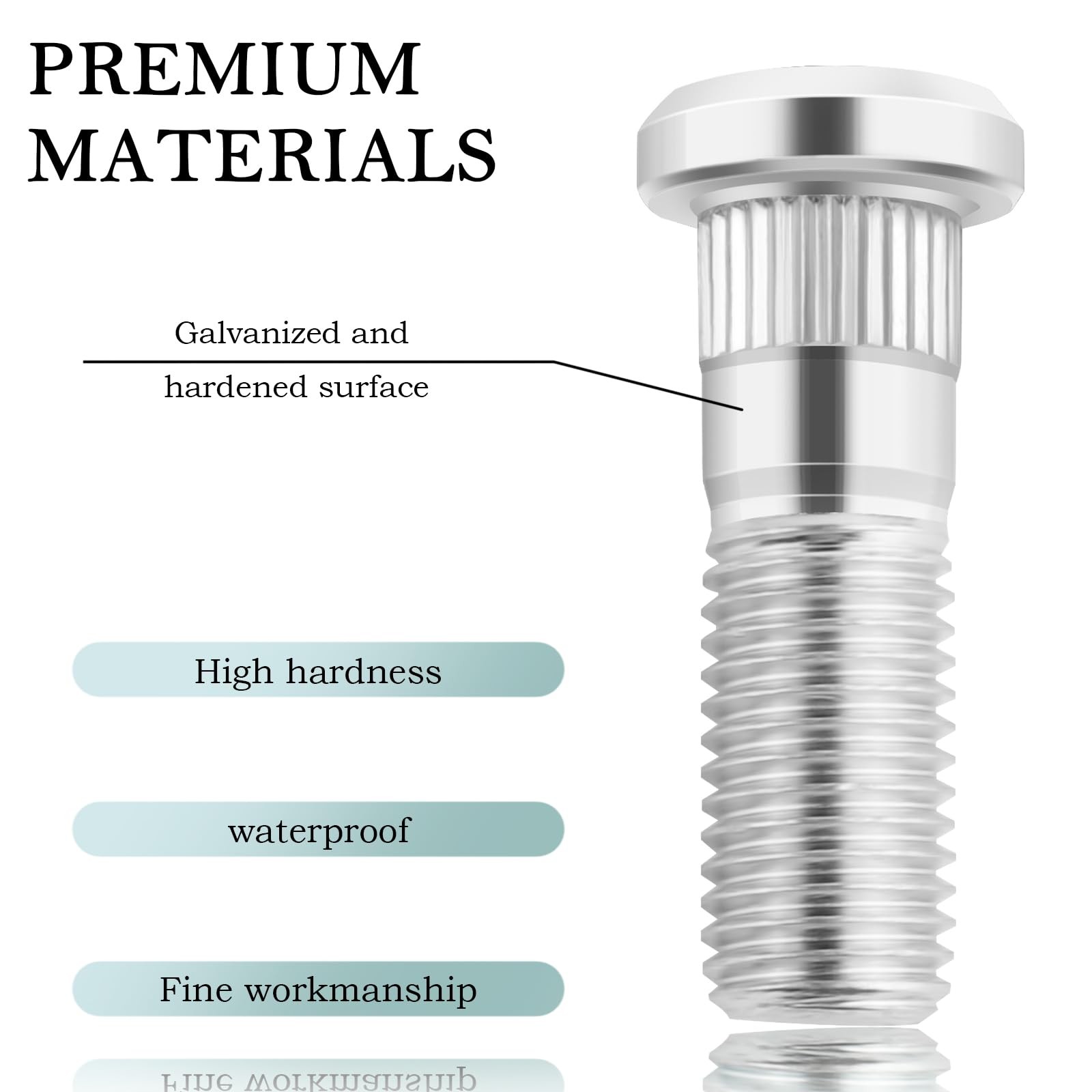 10PCS M12x1.50 Wheel Stud 90113S5H005 610-269,Steel Wheel Bolts,Replacement Whee