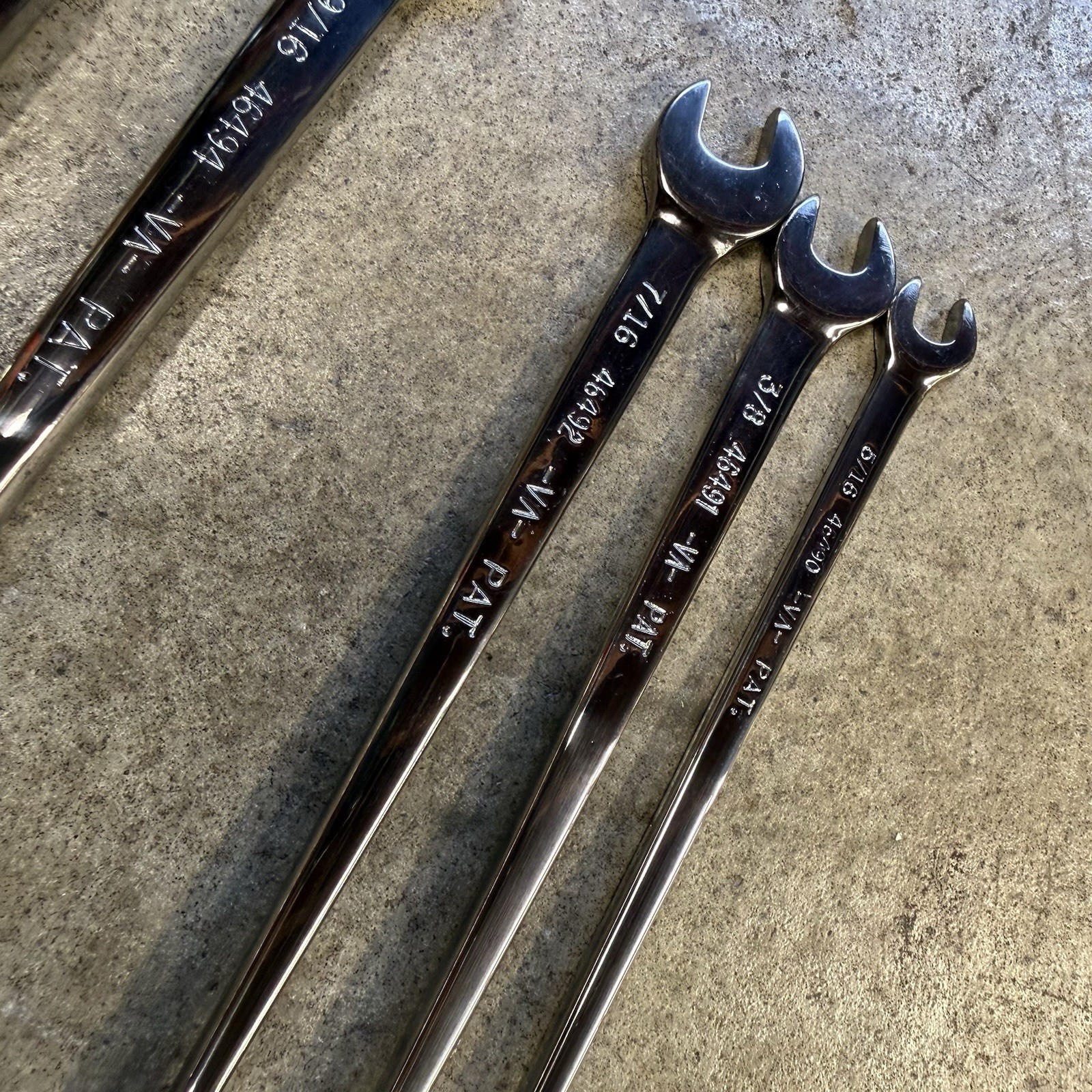 Craftsman Cross-Force SAE Combination Wrench Set NO 1/2” 7pc 5/16-3/4 USA 946520