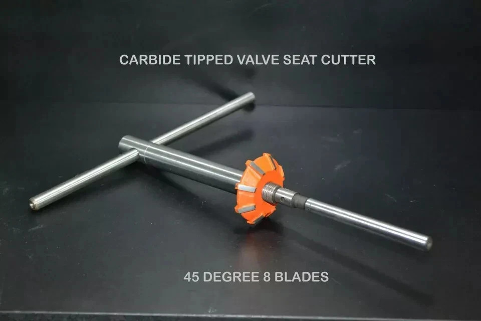 KAWASAKI 900-1000 4 Cyl VALVE SEAT CUTTER KIT CARBIDE TIPPED 3 ANGLES CUT