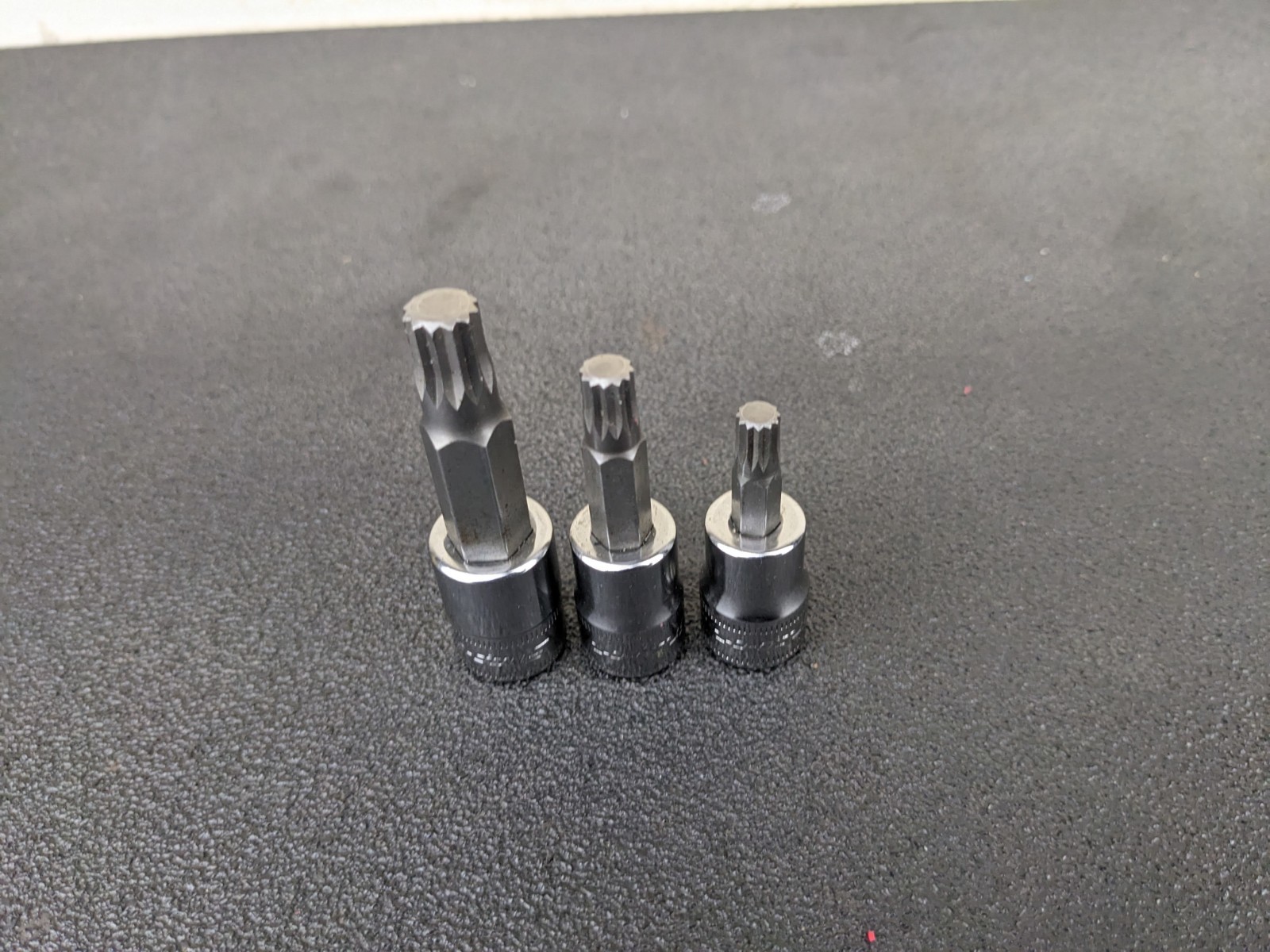 #bp504 Snap-on USA 3/8″ Drive 3pc Metric Triple Square Socket Set FTSM6E,8E,10E