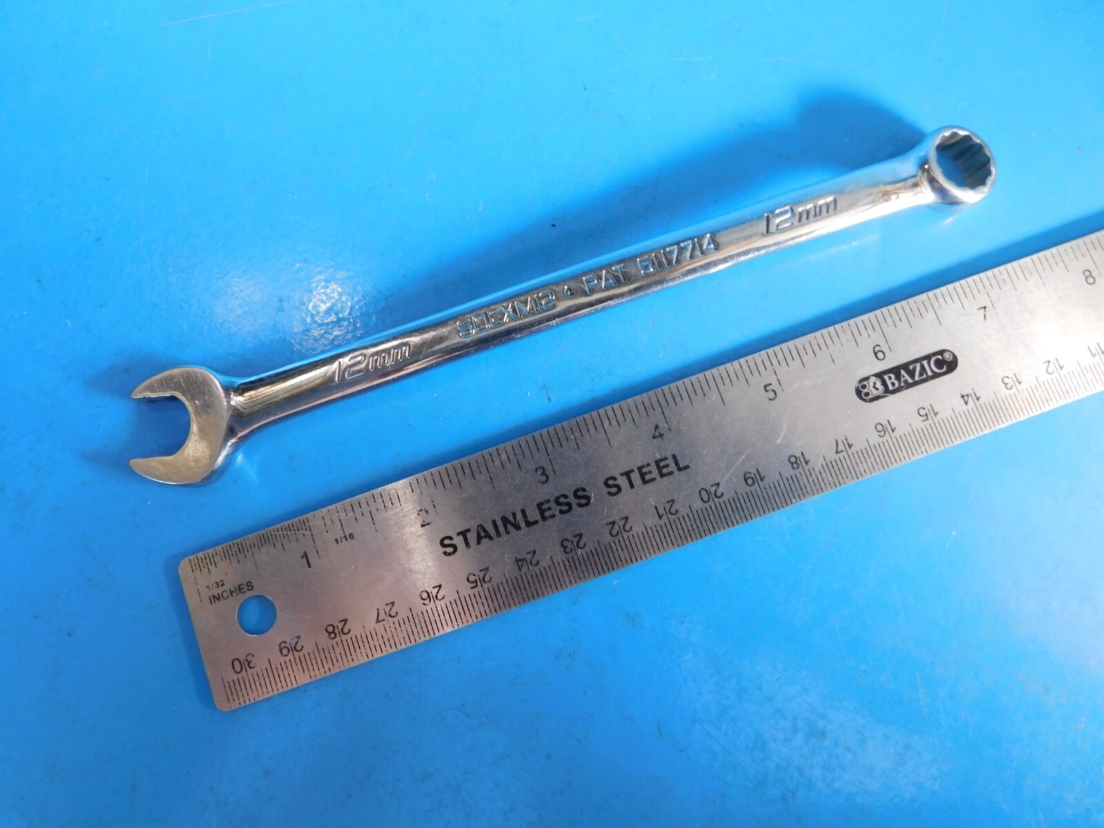 USED, SNAP ON TOOLS ( 12 MM ) FLANK DRIVE PLUS COMBO WRENCH , PART #SOEXM12