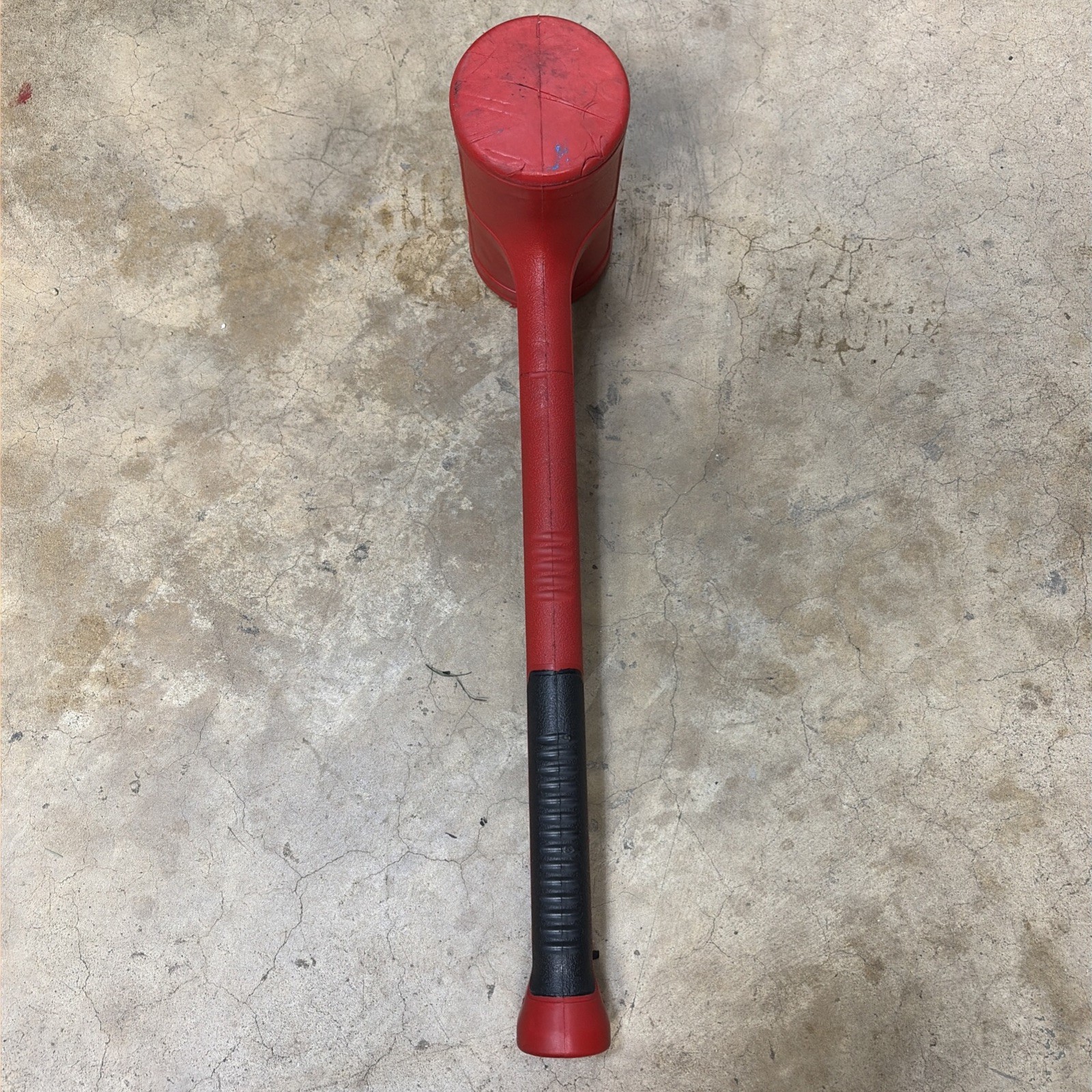 Snap-On Tools 56 oz Soft Grip Dead Blow Hammer Red HBFE56 EUC