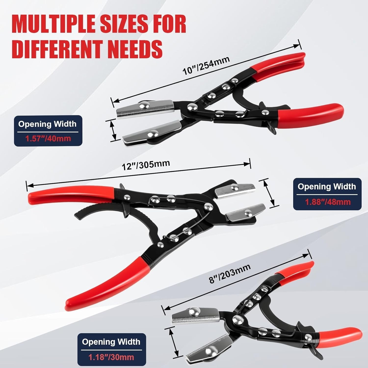 3PCS Ratchet Hose Pinch Off Pliers, Upgrade Hose Pinch Pliers Automotive, 8 i…