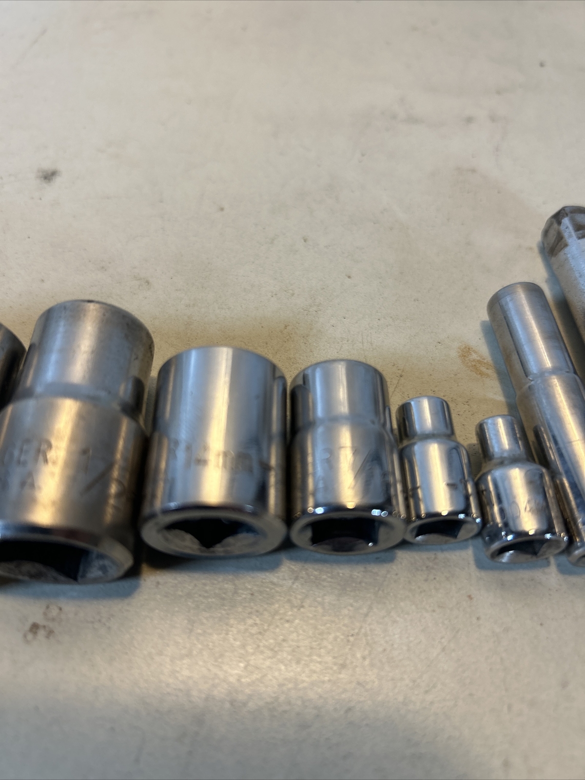 Lot Of Proto Challenger 1/4 3/8 1/2 Dr Sockets 13/16 5/8 1/2 14 7/16 7/32 4 9/32