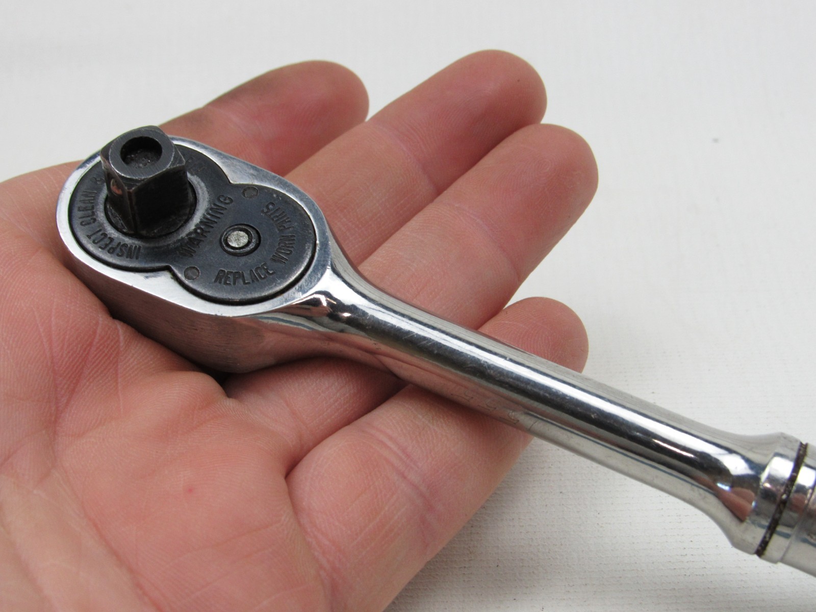 Snap-On F723A 8″ long 3/8″ drive ratchet with quick release