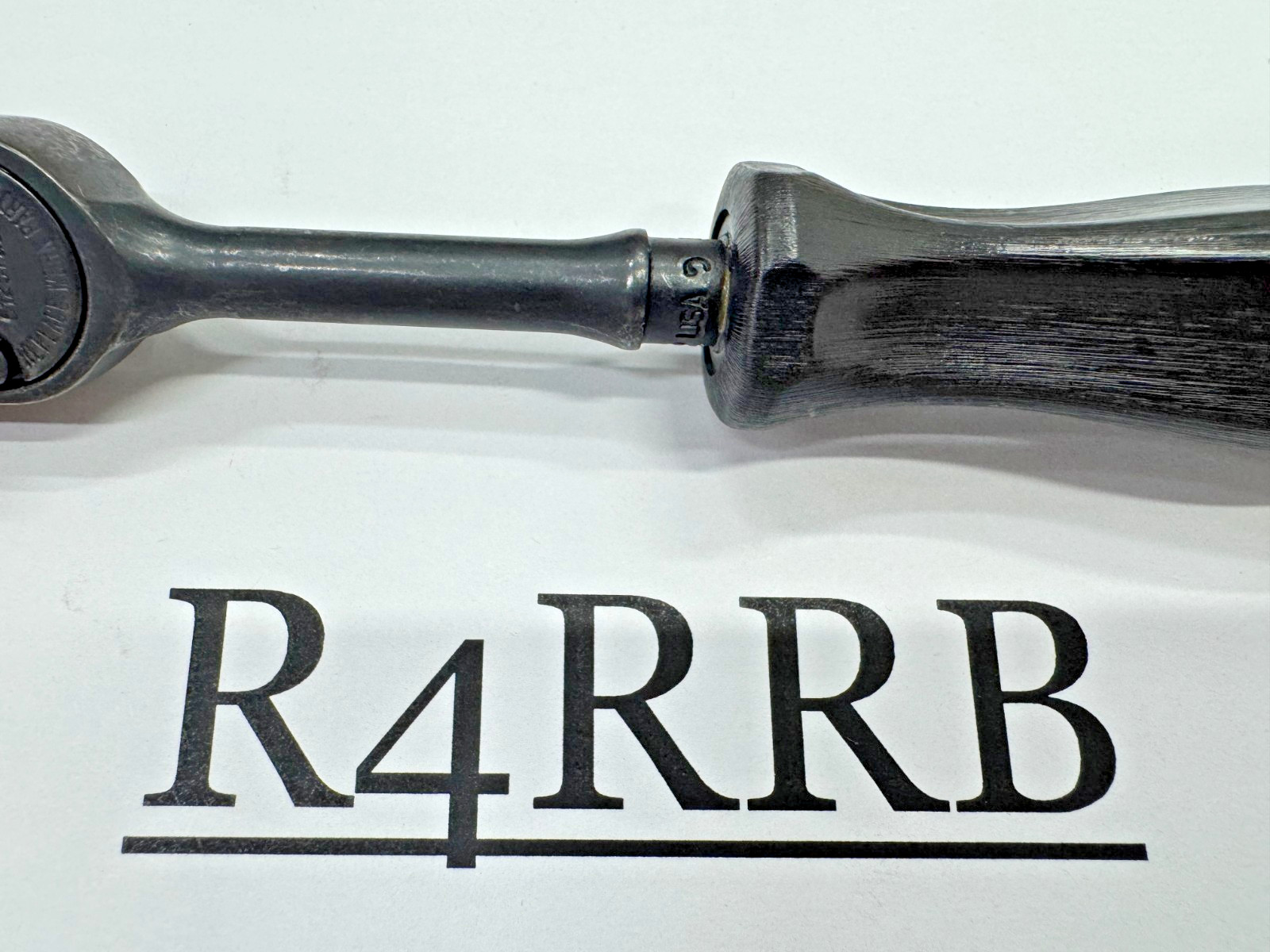 Snap-on Tools RARE CLASSIC BLACK 1/4″ Drive Hard Grip Fixed Ratchet GTHLD72B