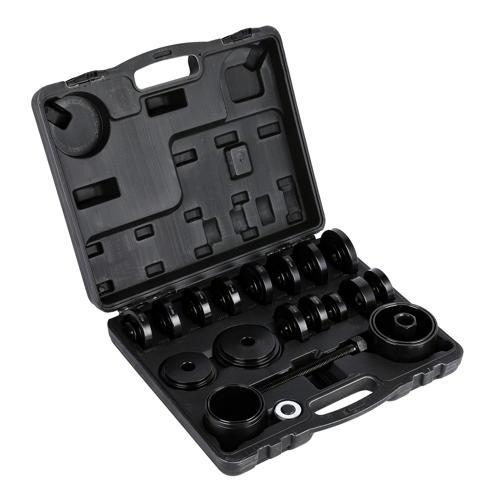 23Pcs Front Wheel Drive Bearing Removal Adapter Puller Tool Kit, OMT Pulley