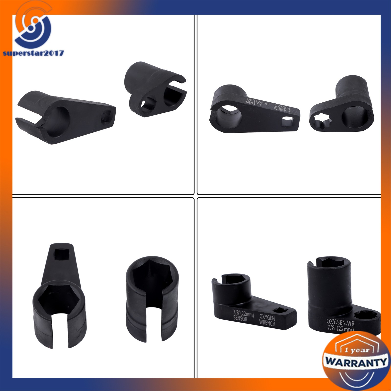 7Pcs O2 Oxygen Sensor and Oil Pressure Sending Unit Removal Socket Tool Set