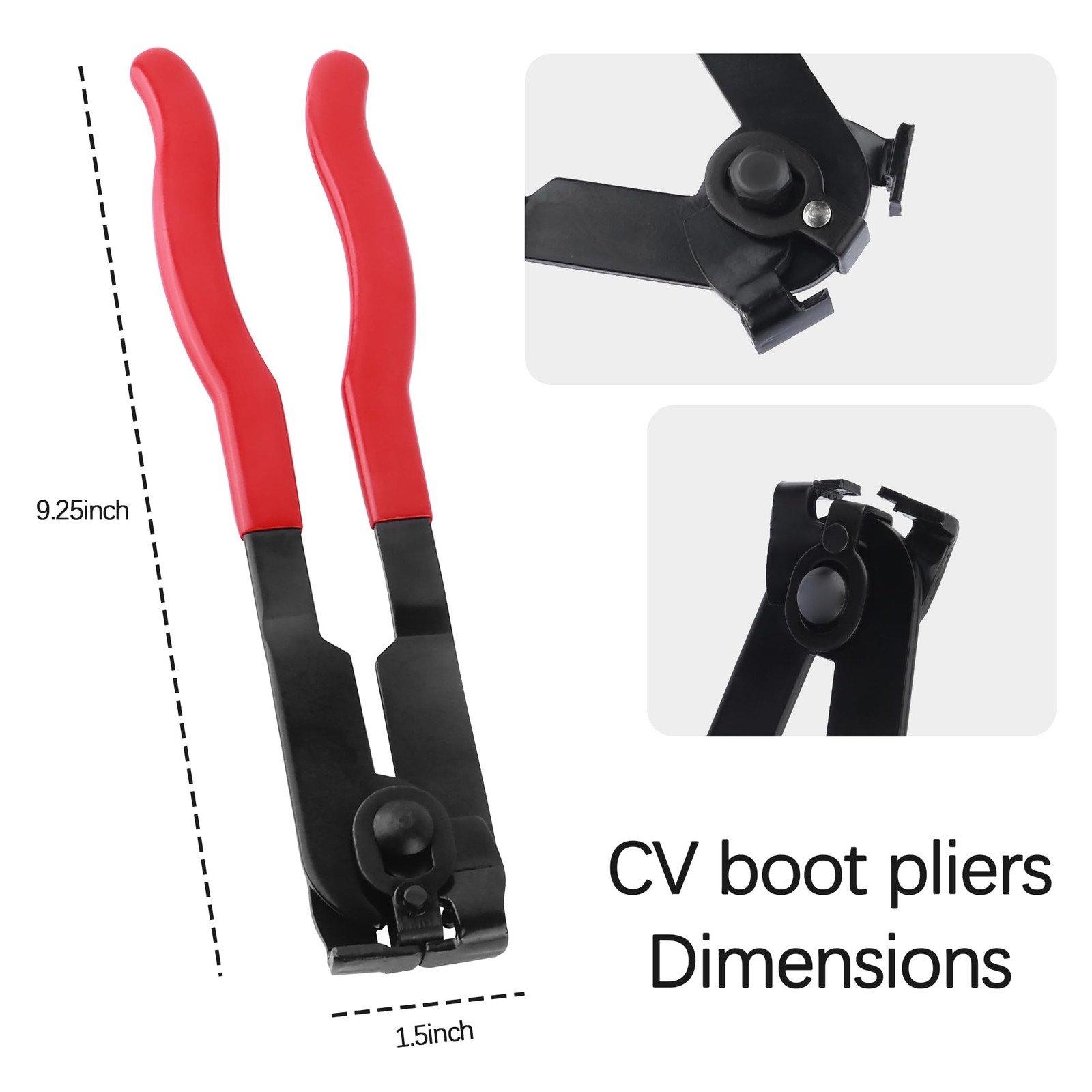CV Boot Clamp Pliers Kit,10PCS 9.25×1.5×0.83 inch, Pliers/1pcs