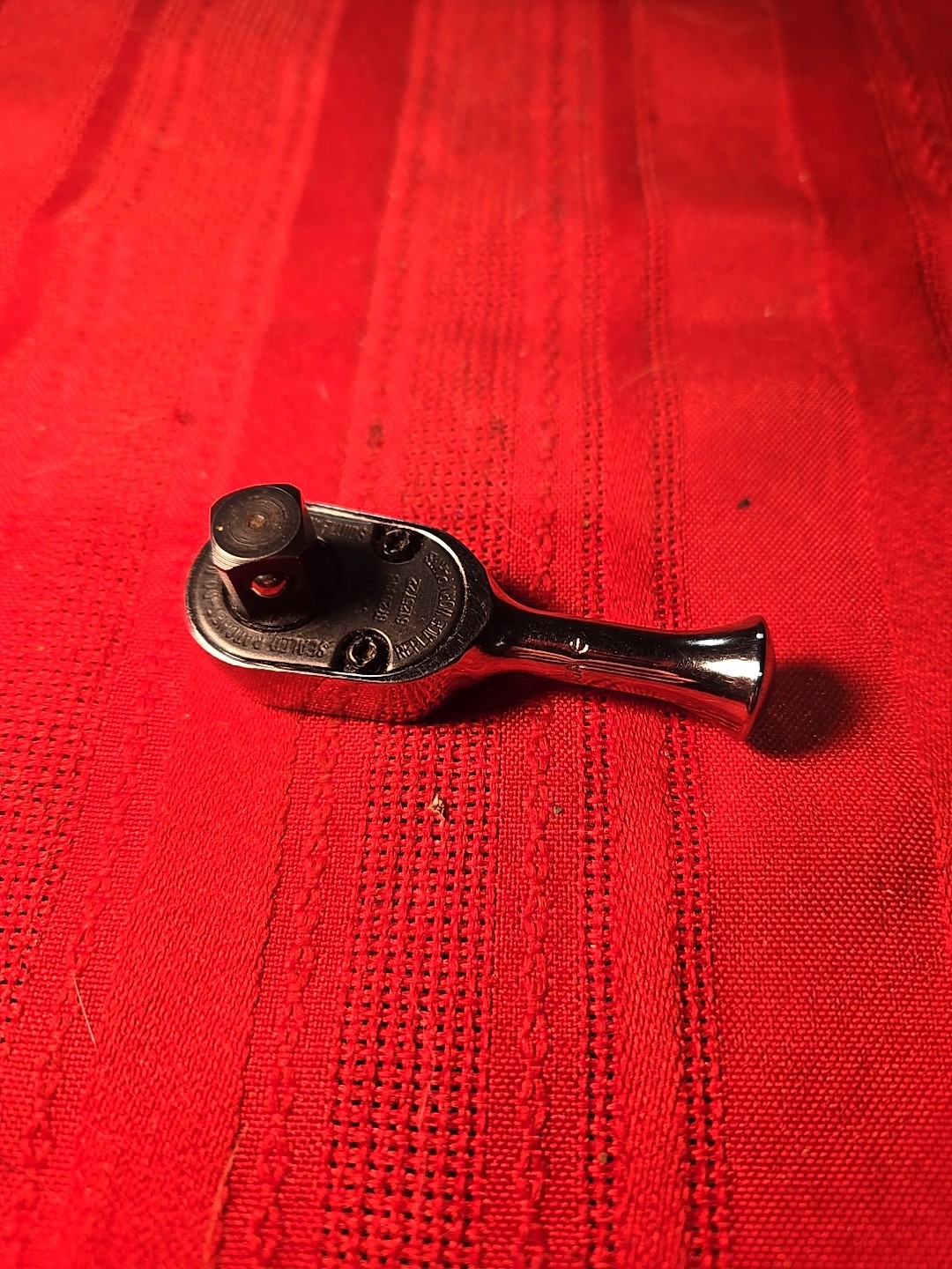 Custom Snap-on 3/8″ Drive Ratchet Head In A Fixed Head Stubby TL72 1/4″ Chassis